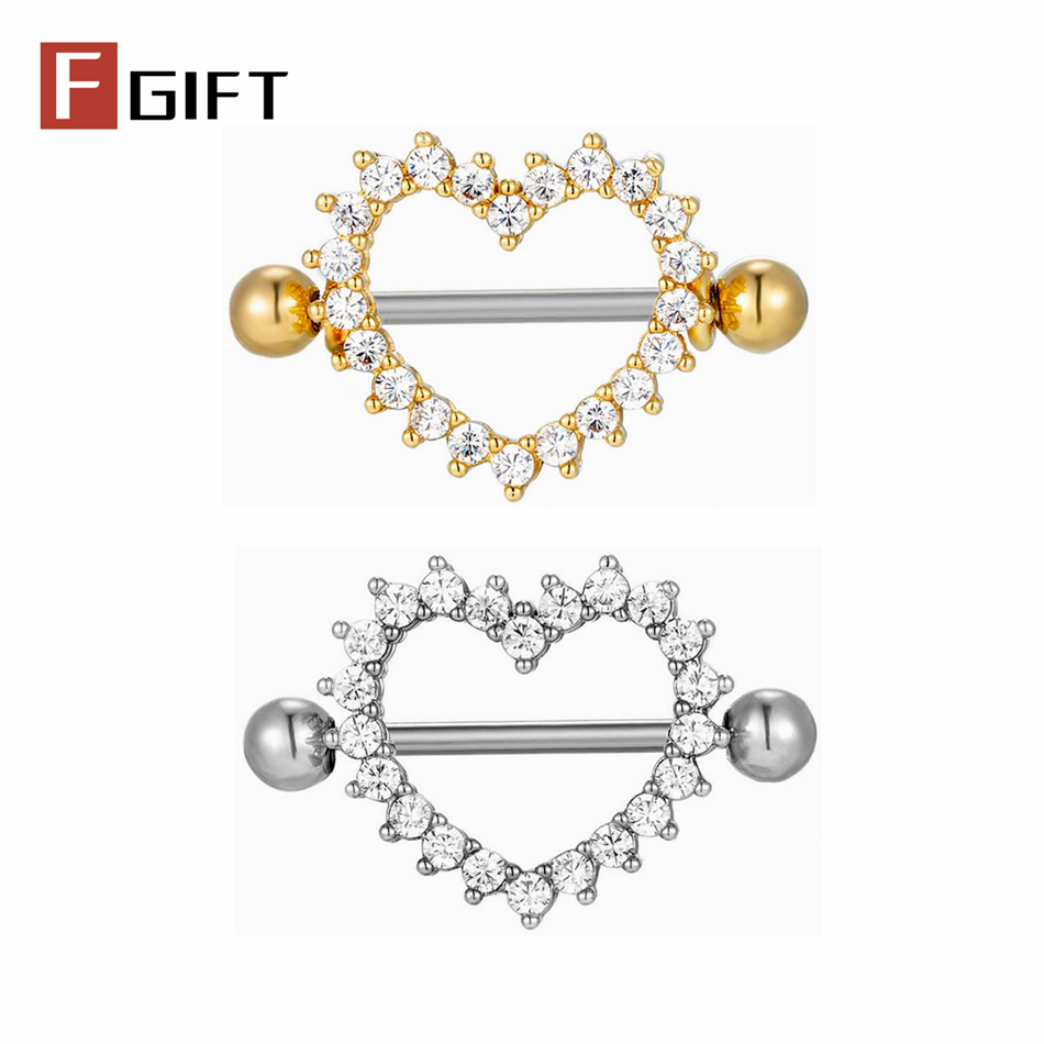 Body Jewelry Nipple Rings - 1 Par de Joyas de Titanio