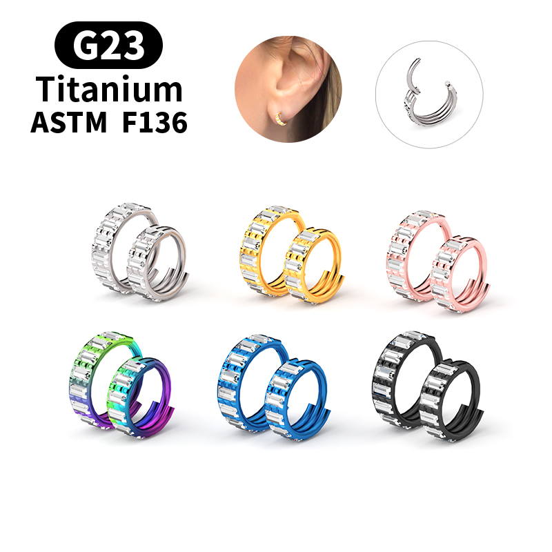 Body Jewelry Nipple Rings - Pendientes de Aro Segmentados Articulados de