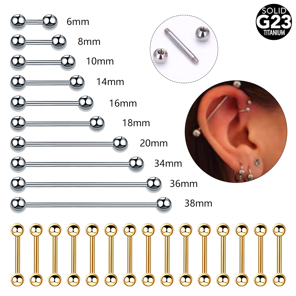 Body Jewelry Nipple Rings - 1/5 Uds. Piercing de hélice de
