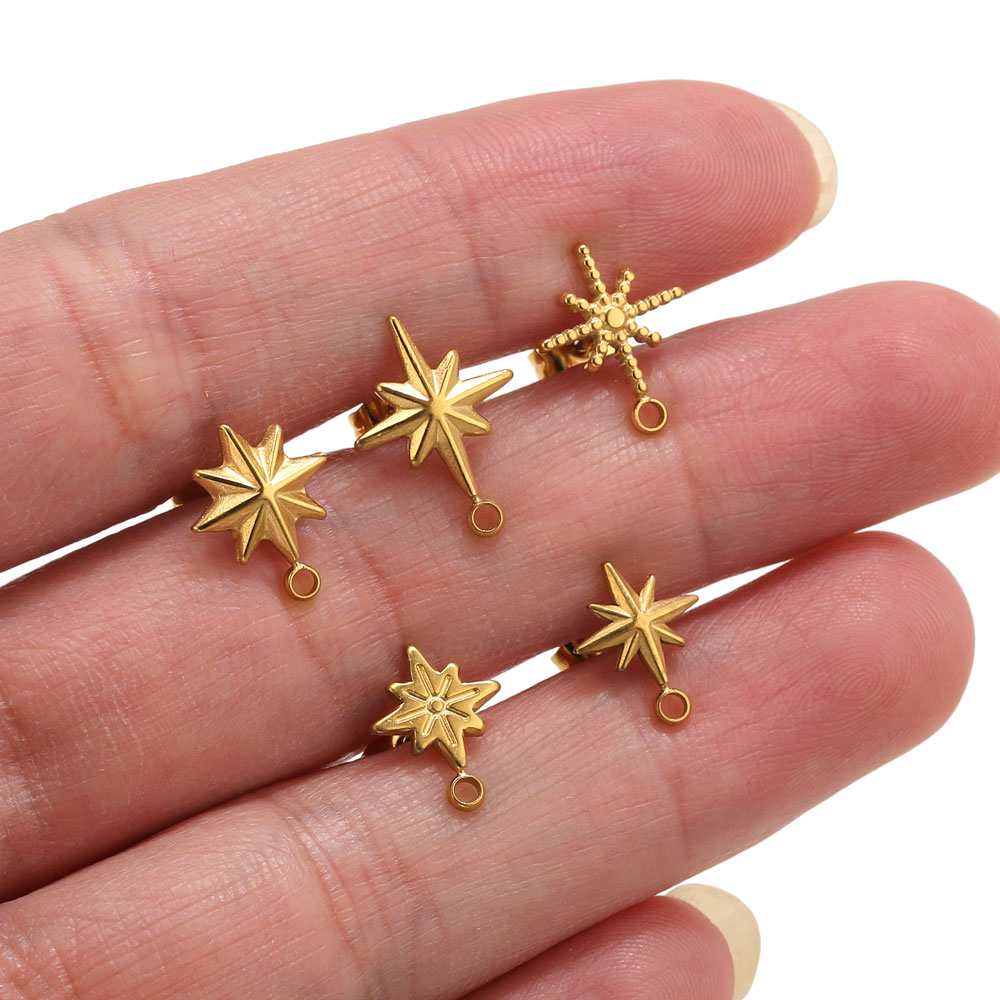 Body Jewels - 6 piezas de aretes de estrella