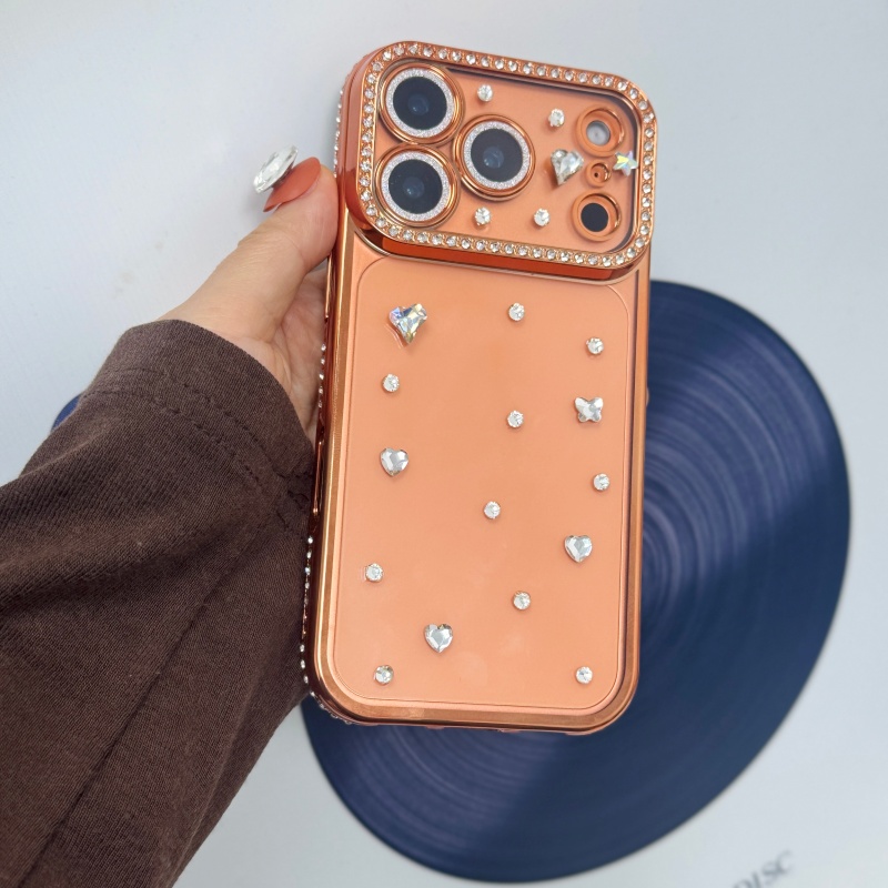 Body Jewels - Funda de teléfono naranja chapada en