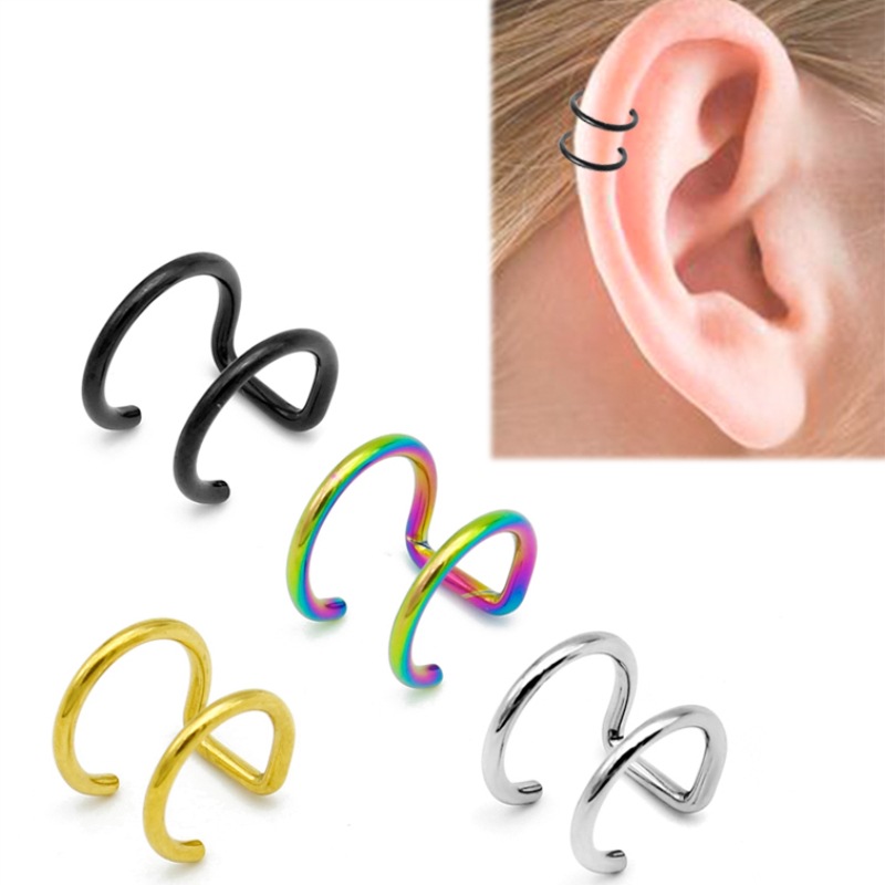 Body Jewelry Cartilage Earrings - 2 Piezas de Pendientes de Clip