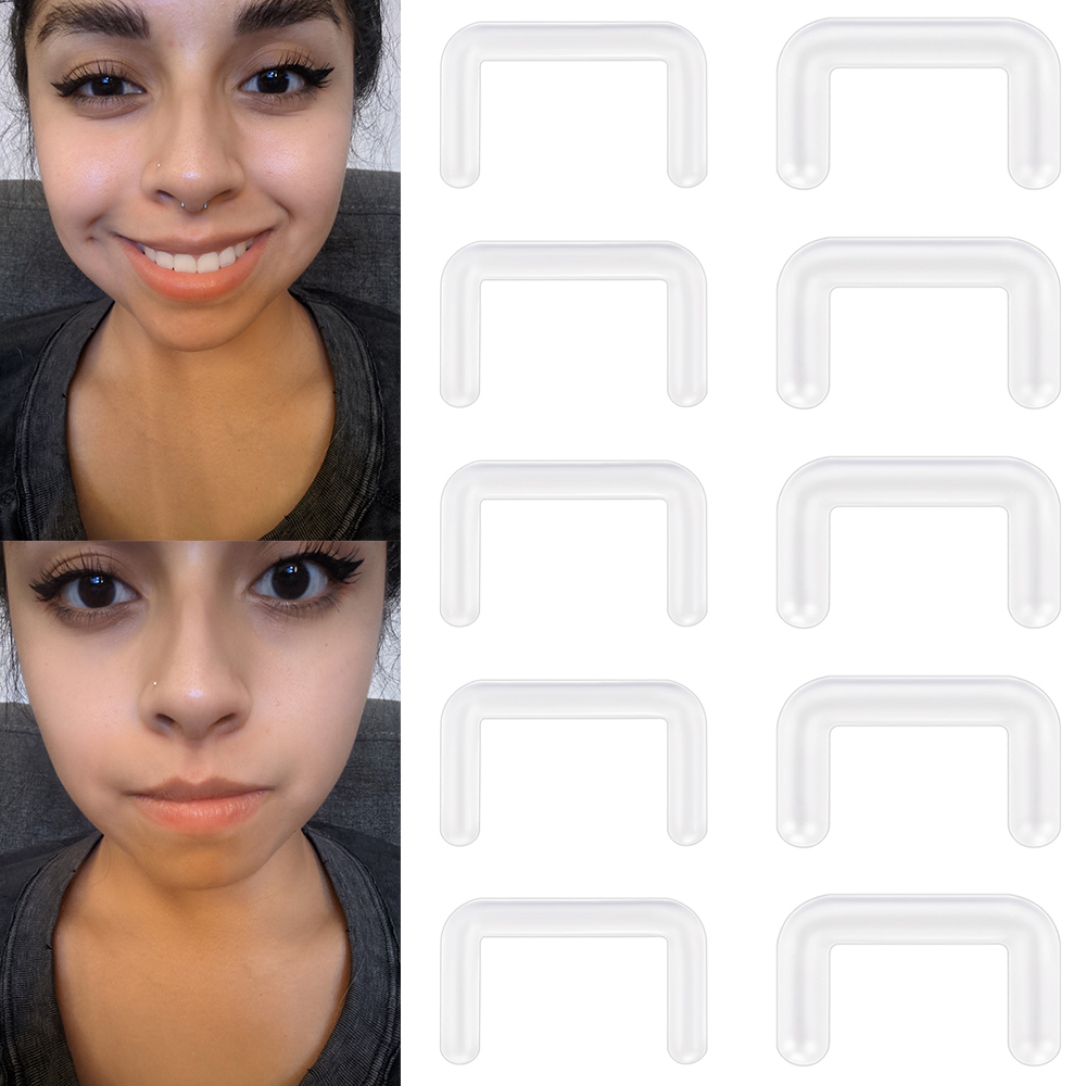 Body Jewelry Storage - Piercings acrílicos para tabique, anillo Flexible