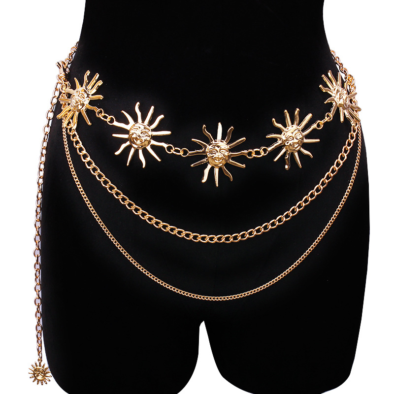 Qualiti Body Jewelry - Cinturones de cintura de Metal con