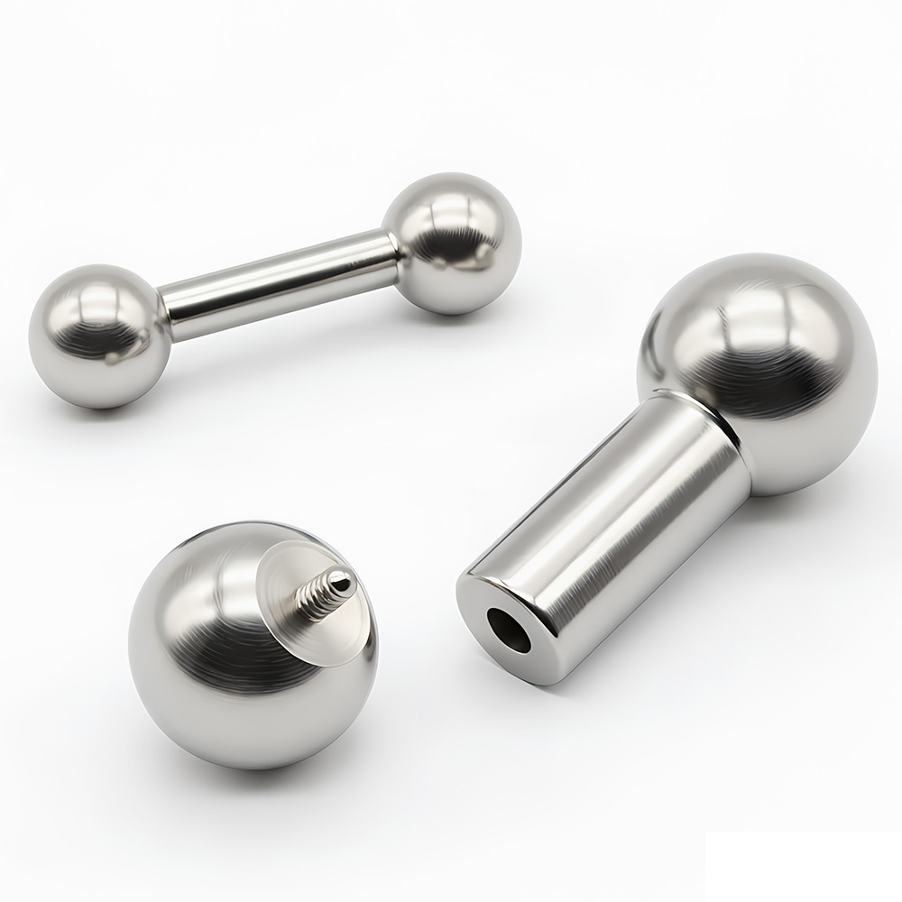 Body Jewelry Nipple Rings - 1 pieza 12G-00G Acero inoxidable barra