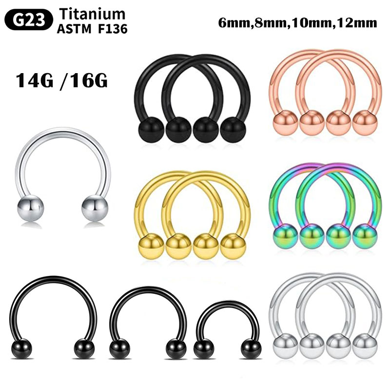 Body Jewelry Nipple Rings - 1/5 Uds. Anillo de tabique de