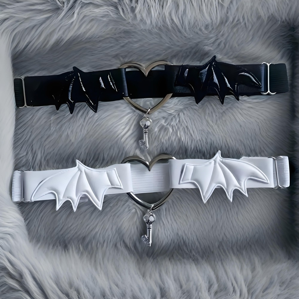 Body Jewelry Thigh Chain - Liga gótica Harajuku con ala de