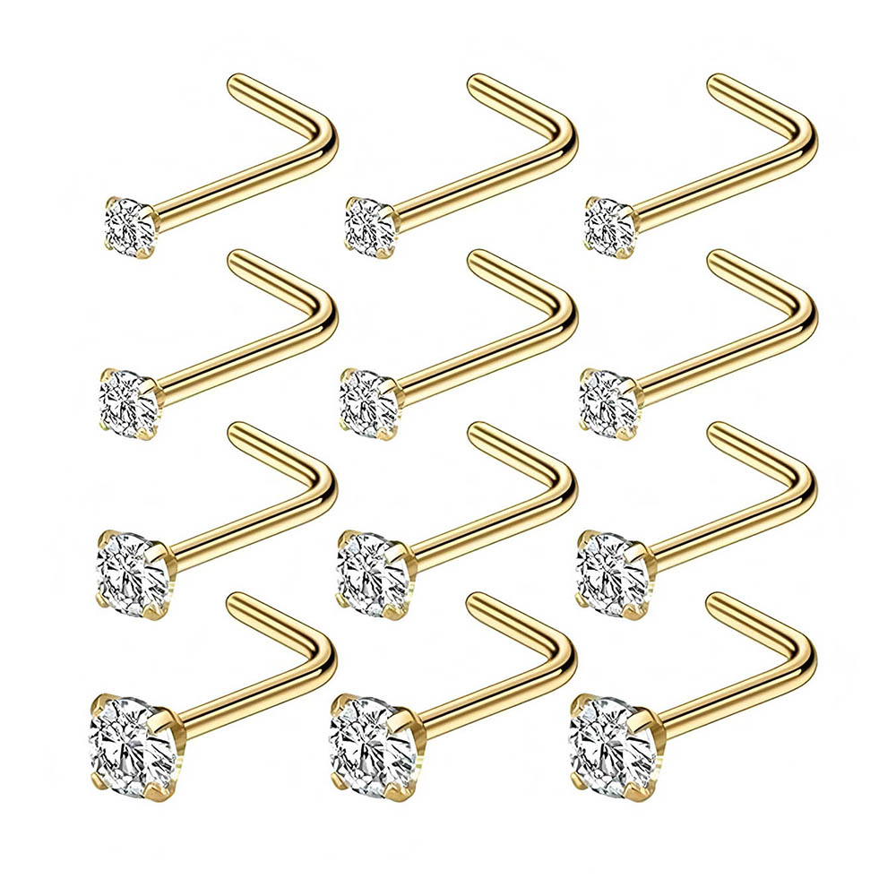 Body Jewelry Hoops - Juego completo de 12 piezas de