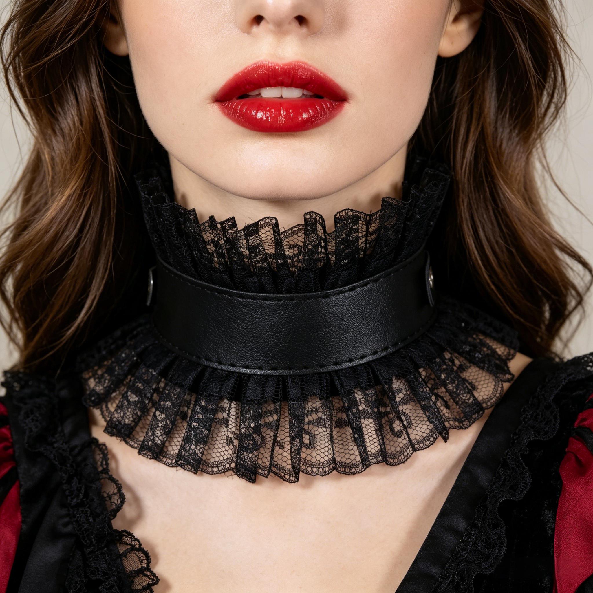 Body Jewelry Goth - Collar Falso Vintage para Mujer, Estilo