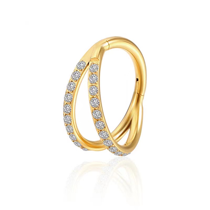 Anillo de aro de titanio ASTM  - Conch Earring Hoop reseña y precio