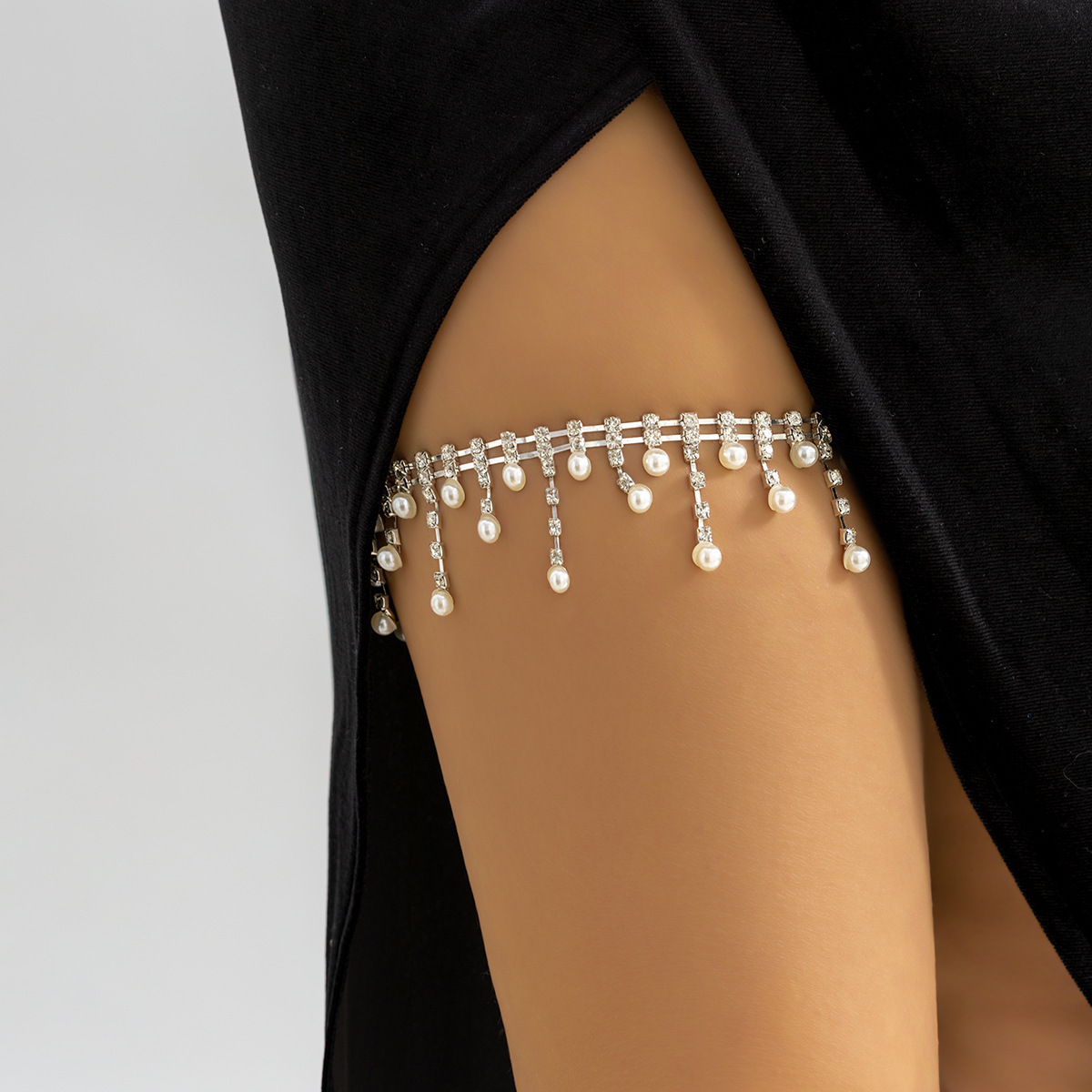 Cadena de perlas con cuentas p - Body Jewelry Thigh Chain reseña y precio