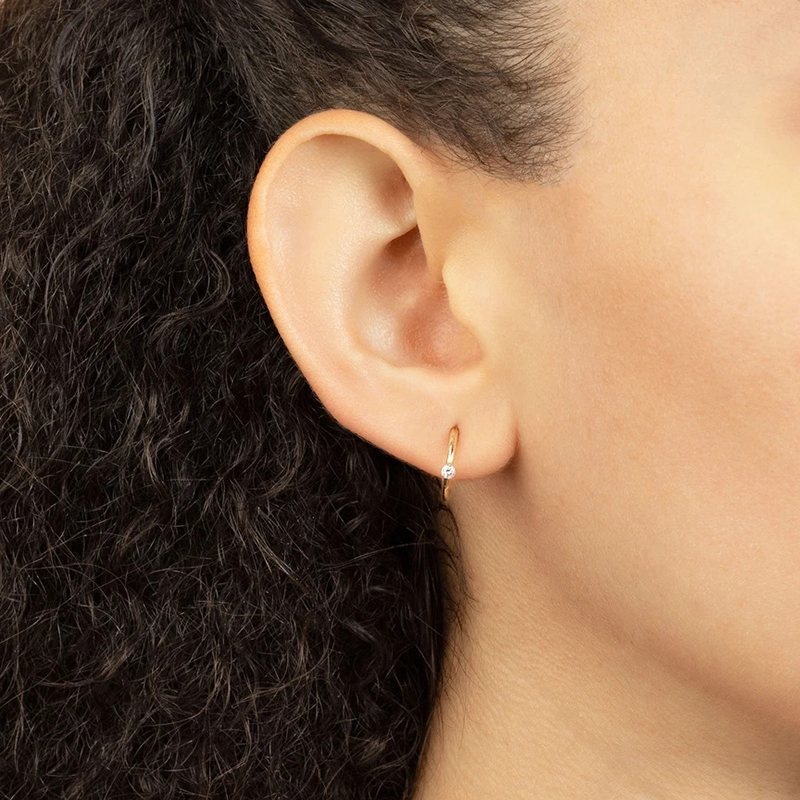 CRMYA-pendientes circulares de - Conch Earring Hoop reseña y precio
