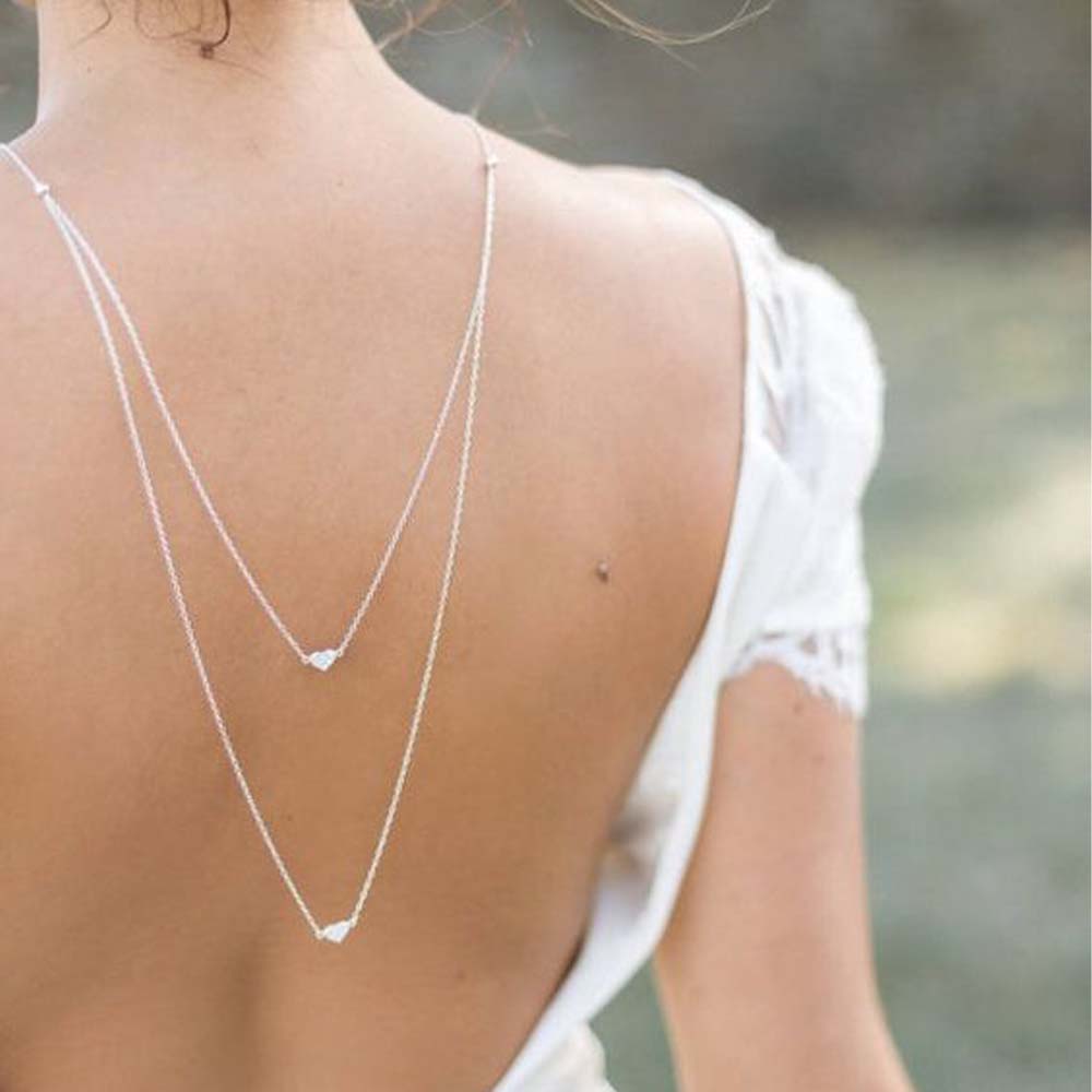 Elegante cadena trasera de cor - Body Jewelry Back reseña y precio