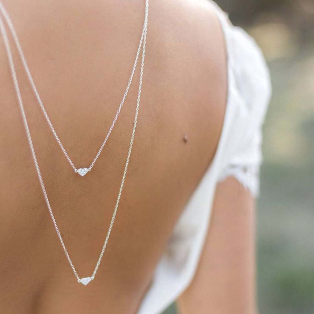 Elegante cadena trasera de cor - Body Jewelry Back reseña y precio