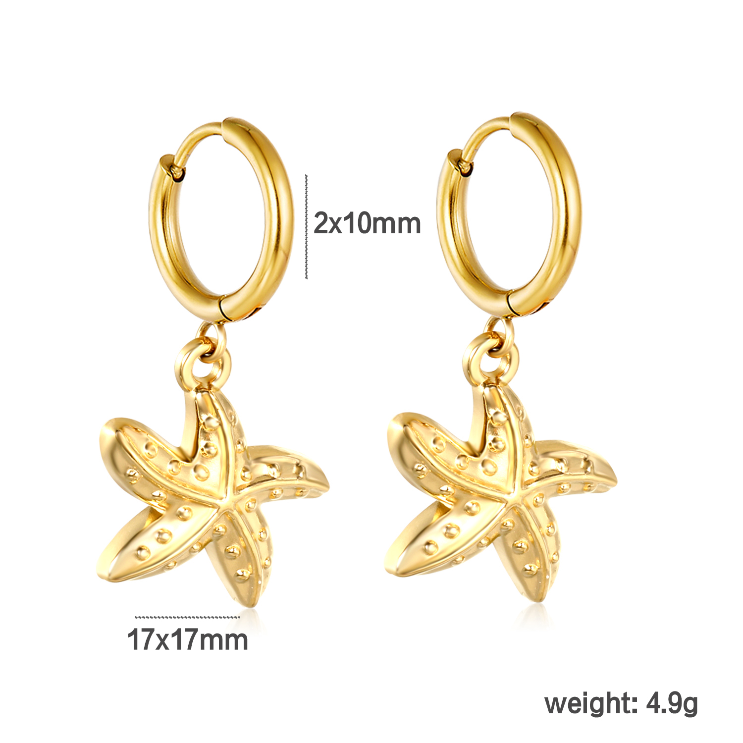 Pendientes de Aro LUXUSTEEL co - Conch Earring Hoop reseña y precio