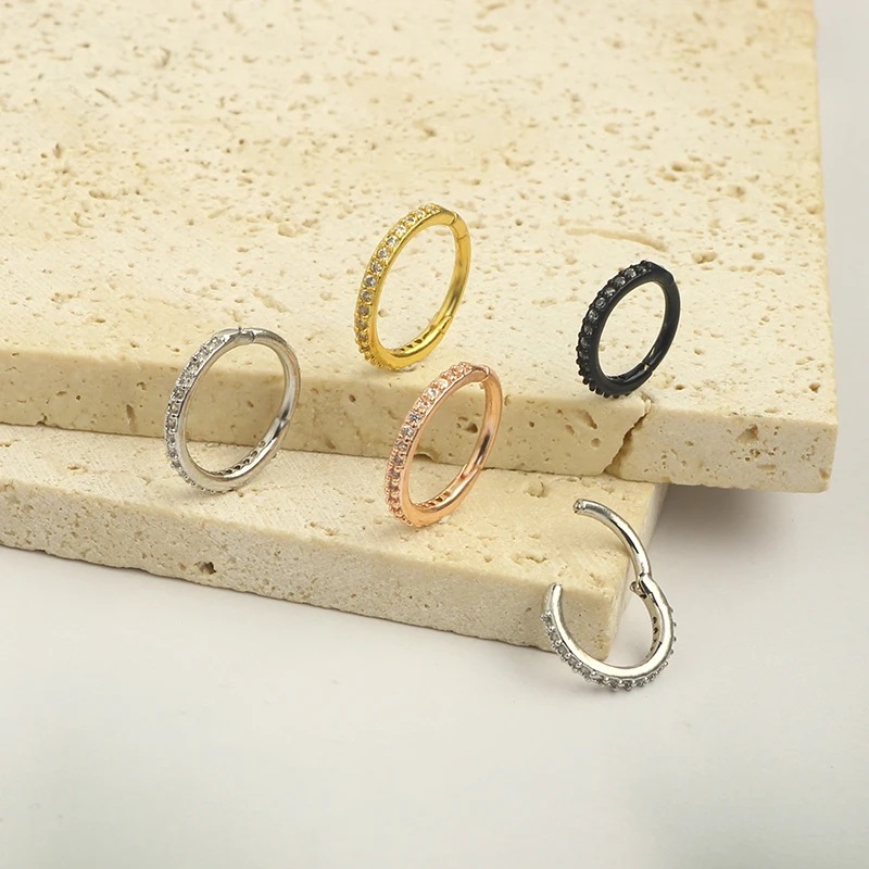 Aro de Nariz Transparente de 1 - Body Jewelry Hoops reseña y precio