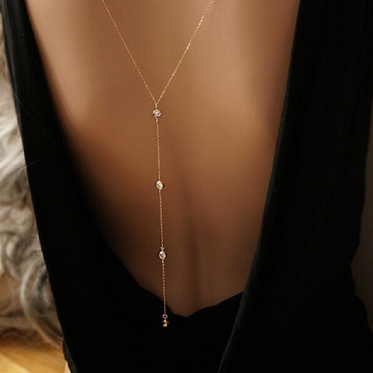 Nuevo collar de cadena trasera - Body Jewelry Back reseña y precio