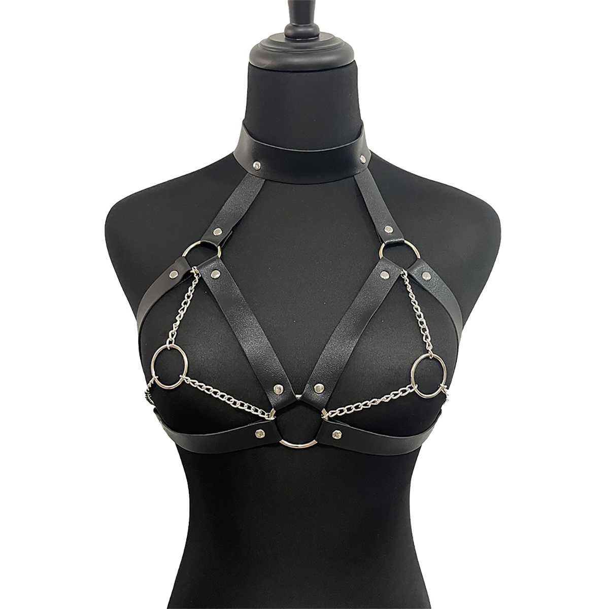 Arnés de cuero para mujer, cin - Body Jewelry Goth reseña y precio