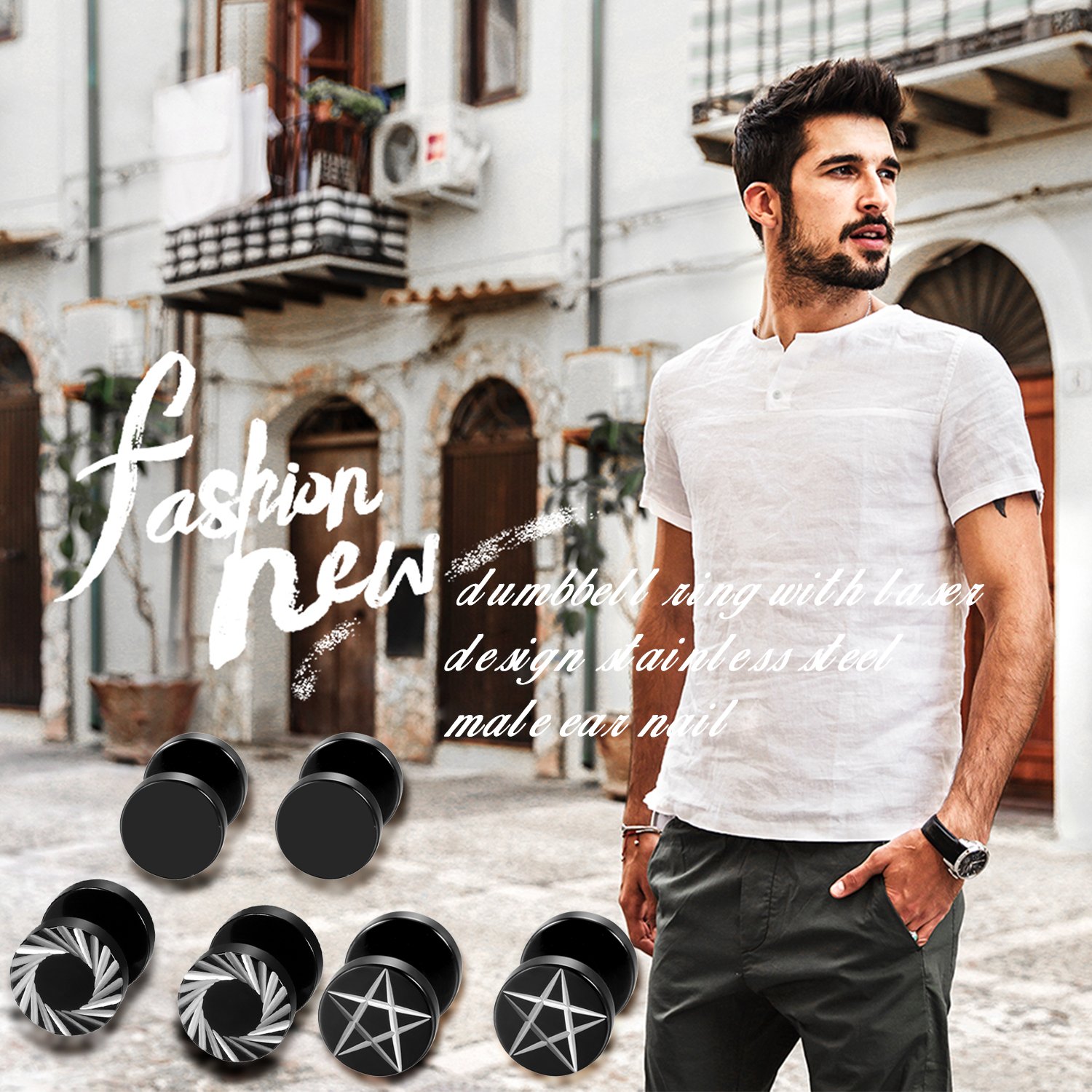 2 uds/6 Uds. Pendientes de pen - Body Jewelry Tunnels reseña y precio