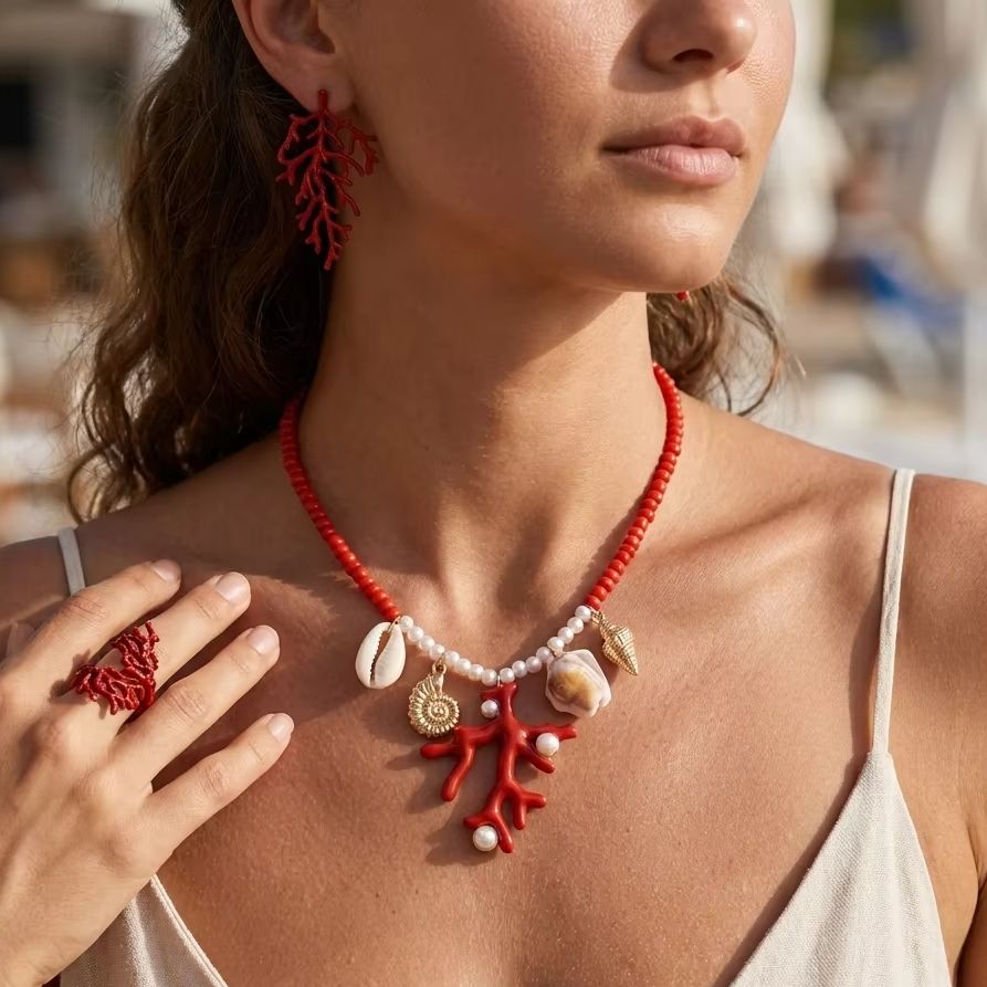 Conjunto de Collar y Pendiente - Conch Earring Hoop reseña y precio