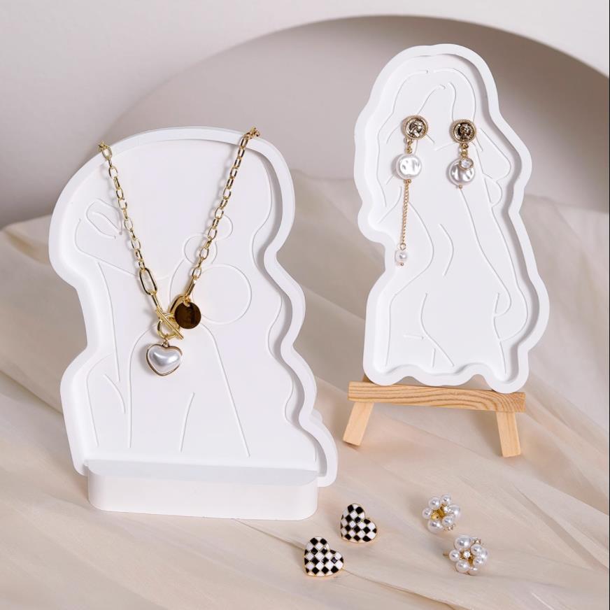 Bandeja de yeso, molde de sili - Body Jewelry Storage reseña y precio