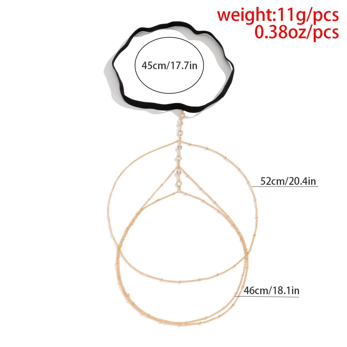 Banda elástica bohemia de cris - Body Jewelry Thigh Chain reseña y precio