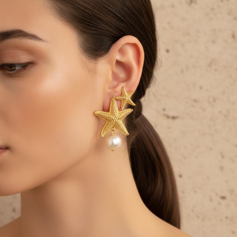 2 pares de pendientes de conch - Conch Earring Hoop reseña y precio