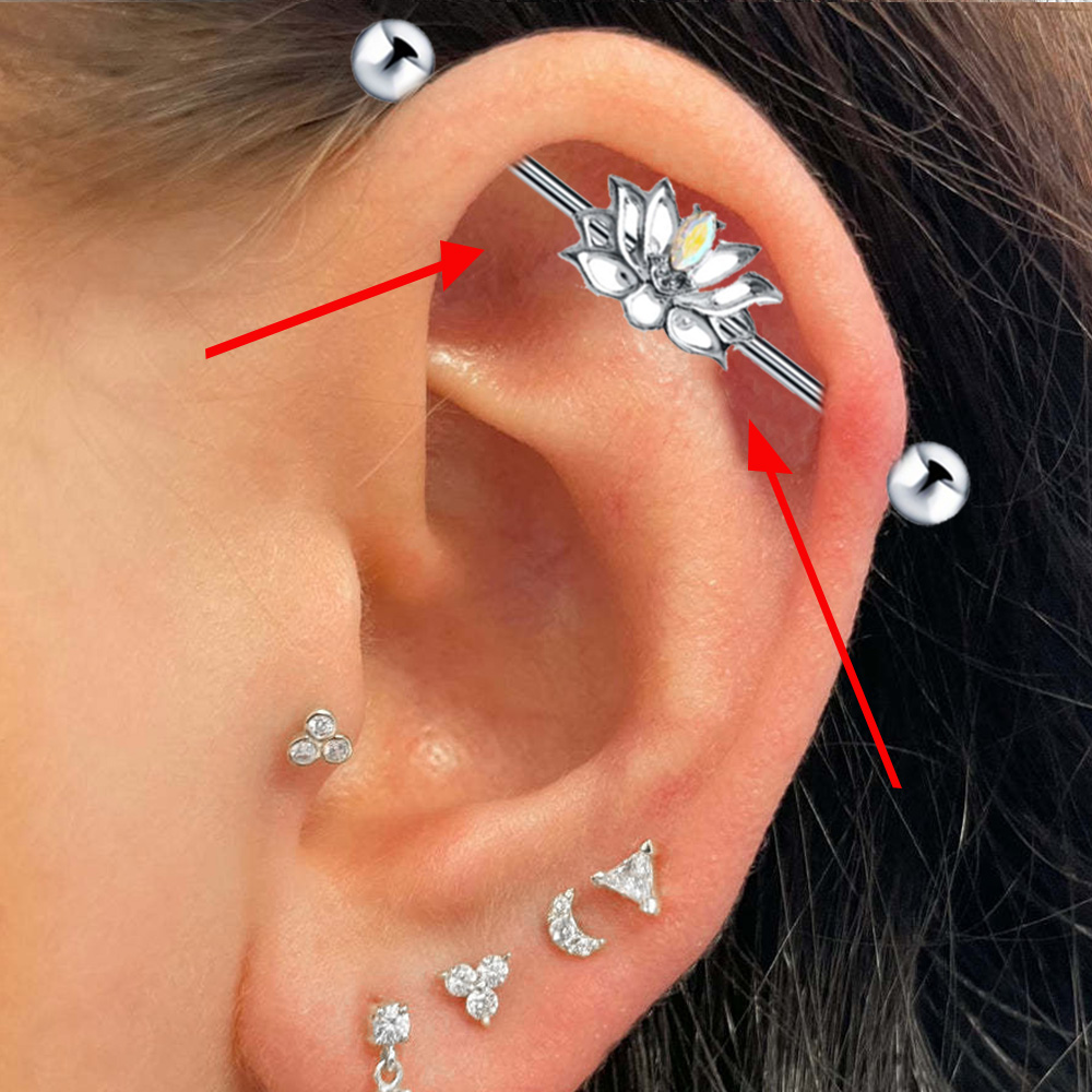 Pendientes largos con barra pa - Body Jewelry Trend reseña y precio