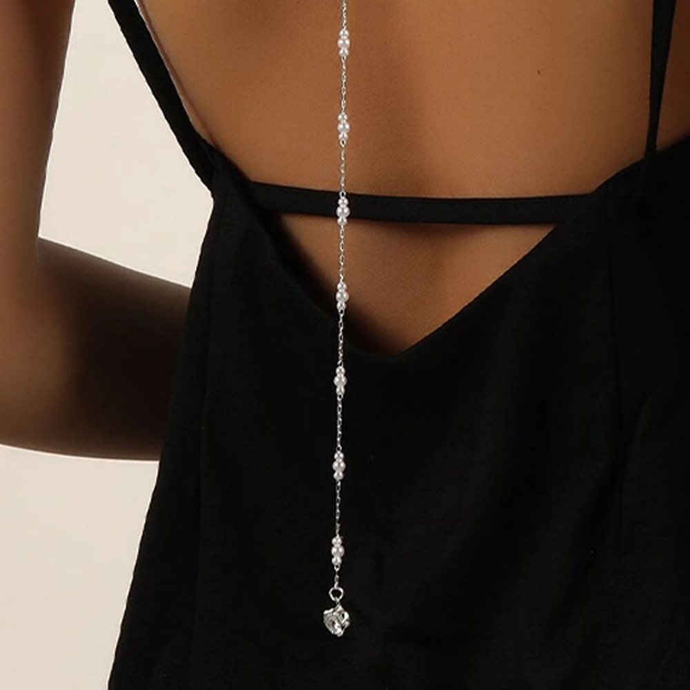 Collar de cadena trasera de pe - Body Jewelry Back reseña y precio