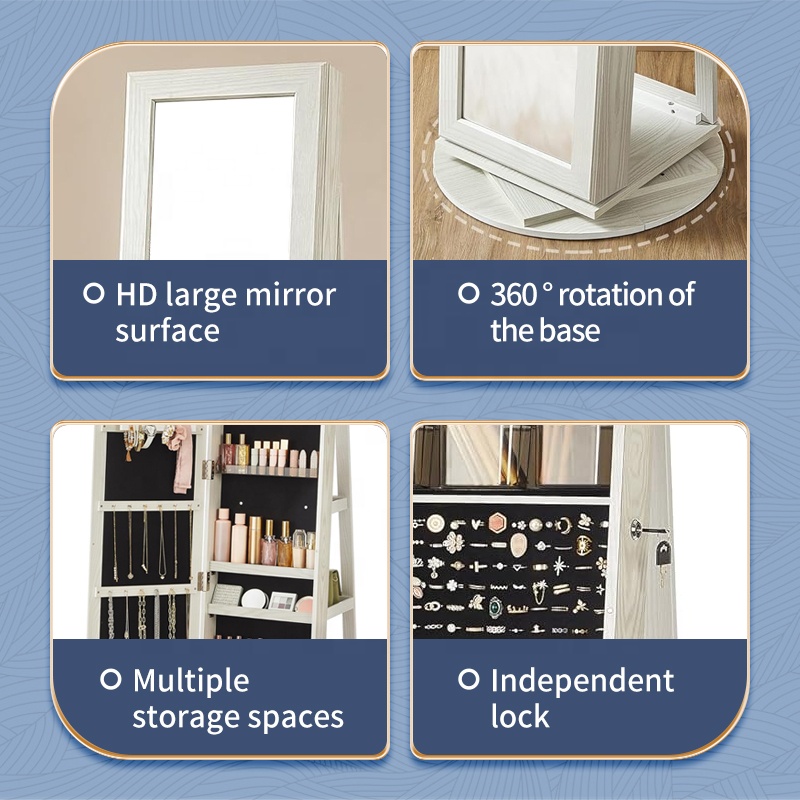 Espejo de cuerpo completo inde - Body Jewelry Storage reseña y precio