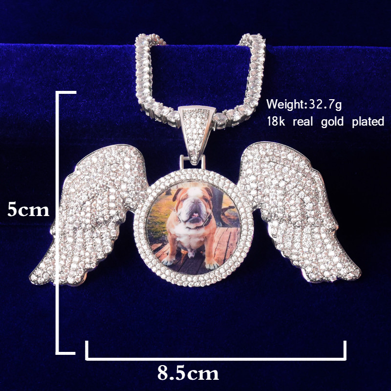 Colgante con foto circular y a - Body Jewelry Back reseña y precio
