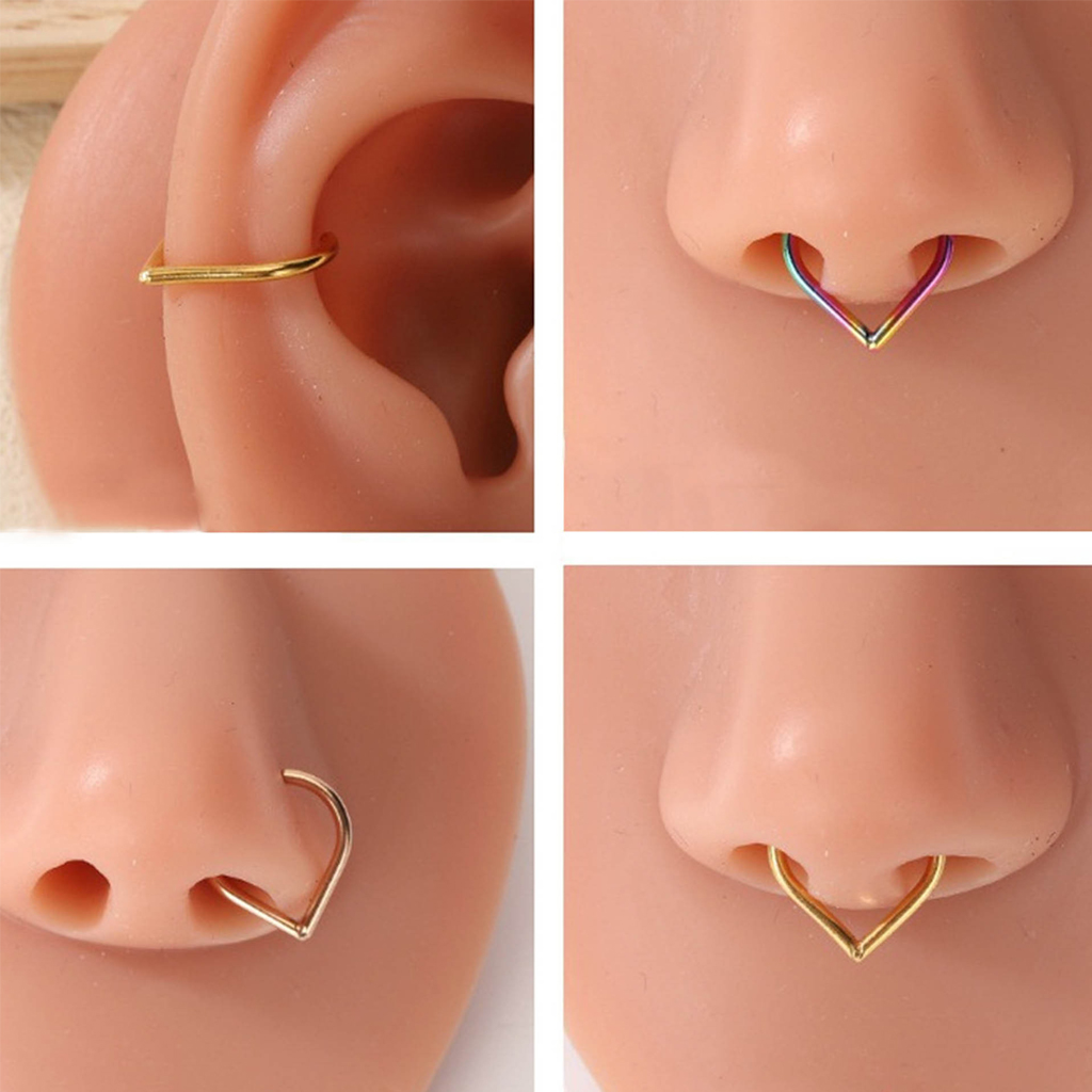Juego de 5 Anillos de Nariz Fa - Body Jewelry Cartilage Earrings reseña y precio