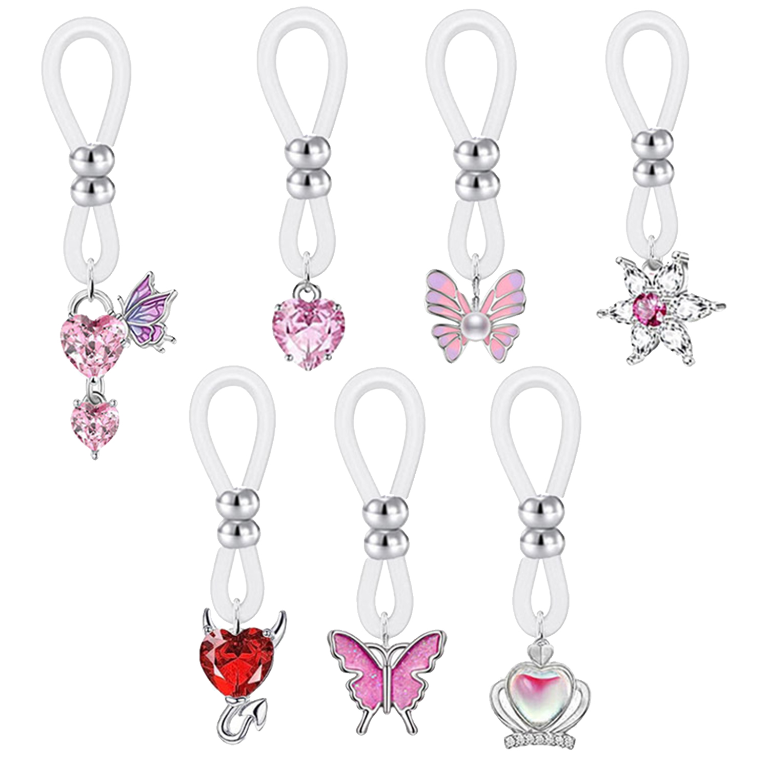 Aleación de silicona mariposa  - Body Jewelry Nipple Rings reseña y precio