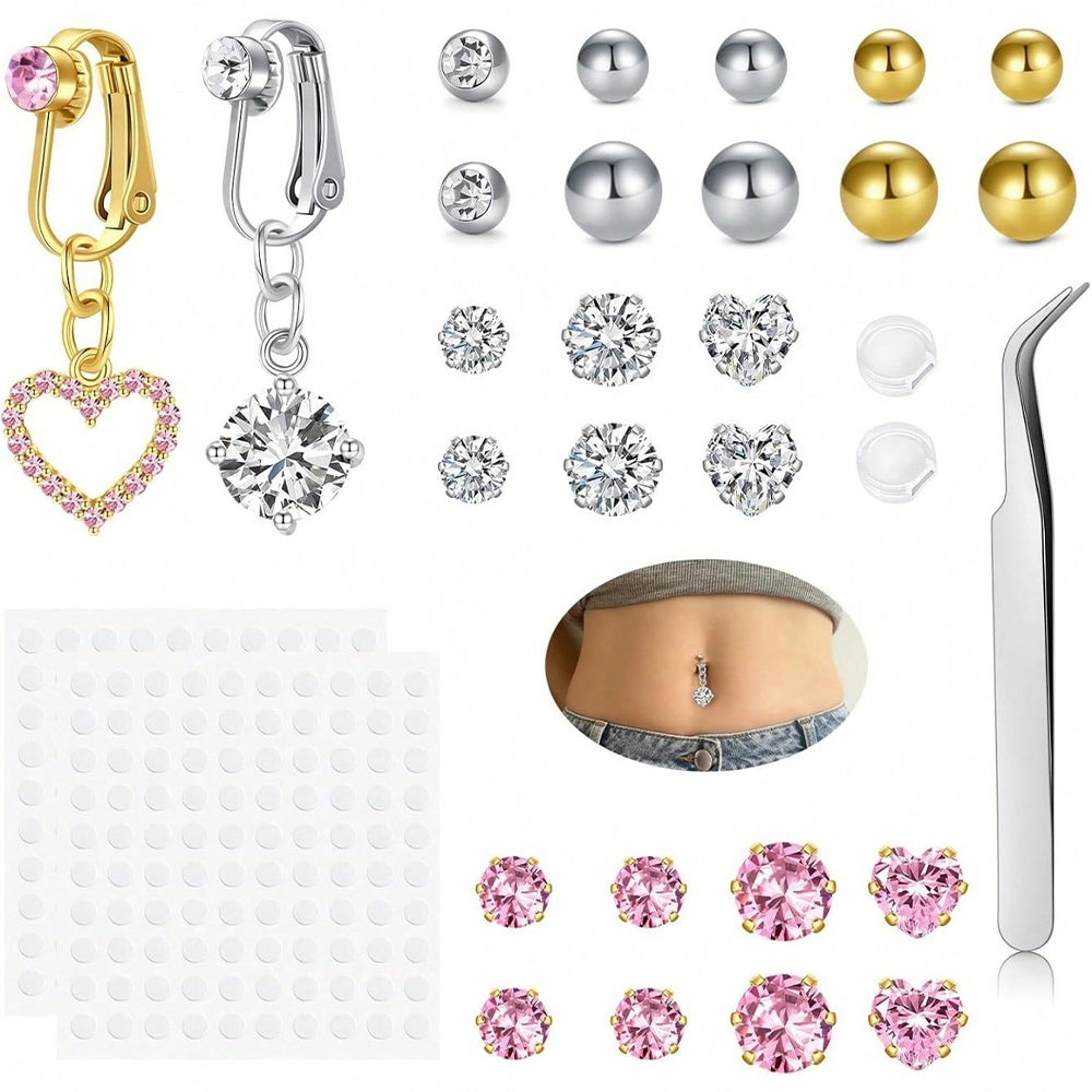 Piercing Falso Dorado para Omb - Body Jewelry Hoops reseña y precio
