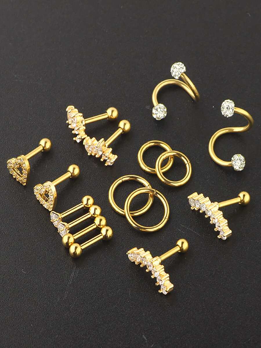 SGIAWETA-16 piezas de joyería  - Conch Earring Hoop reseña y precio