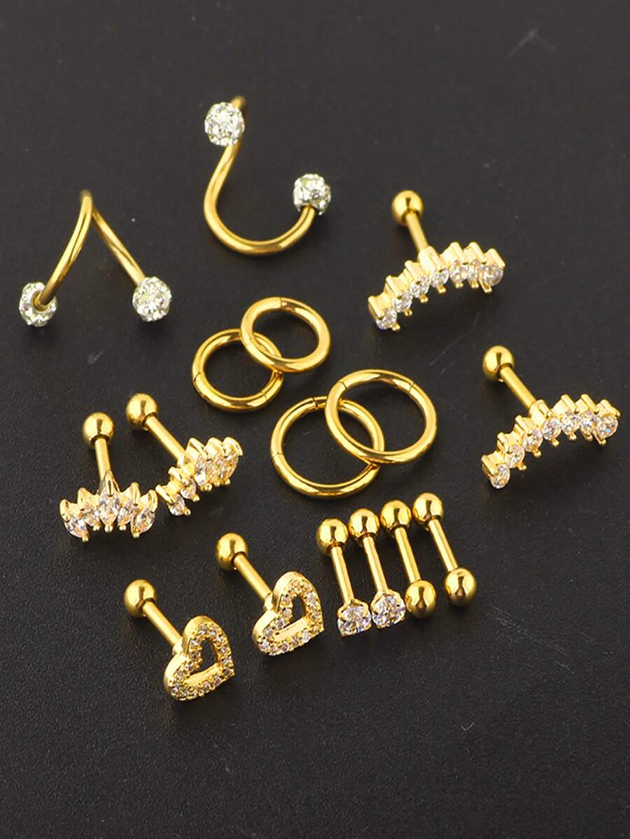 SGIAWETA-16 piezas de joyería  - Conch Earring Hoop reseña y precio