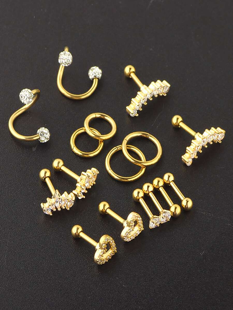 SGIAWETA-16 piezas de joyería  - Conch Earring Hoop reseña y precio