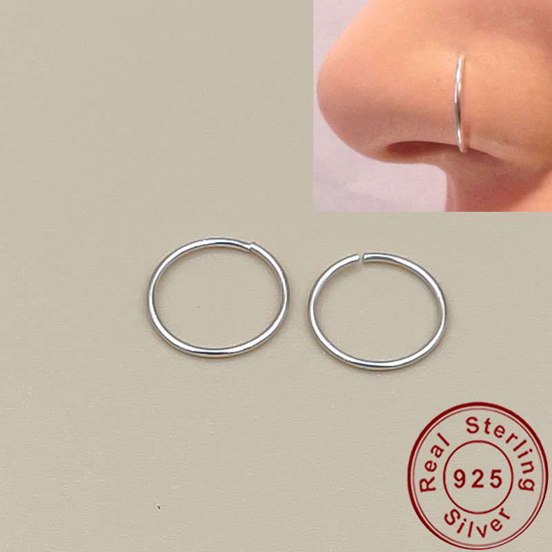 Anillo de plata 925 para la na - Body Jewelry Cartilage Earrings reseña y precio