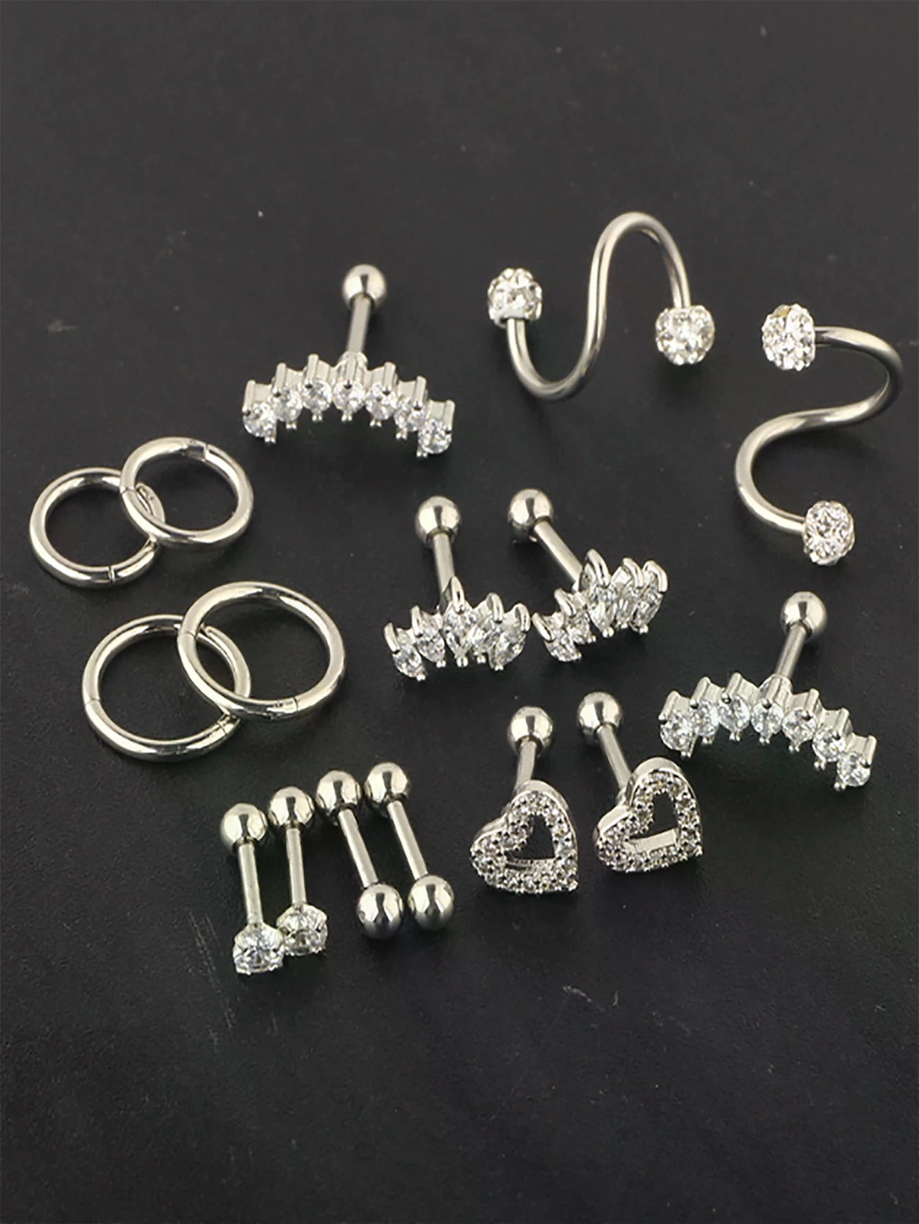 SGIAWETA-16 piezas de joyería  - Conch Earring Hoop reseña y precio