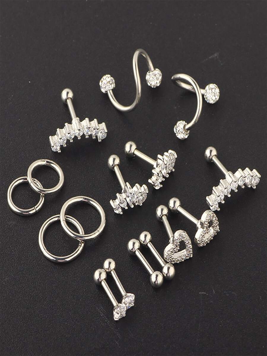 SGIAWETA-16 piezas de joyería  - Conch Earring Hoop reseña y precio