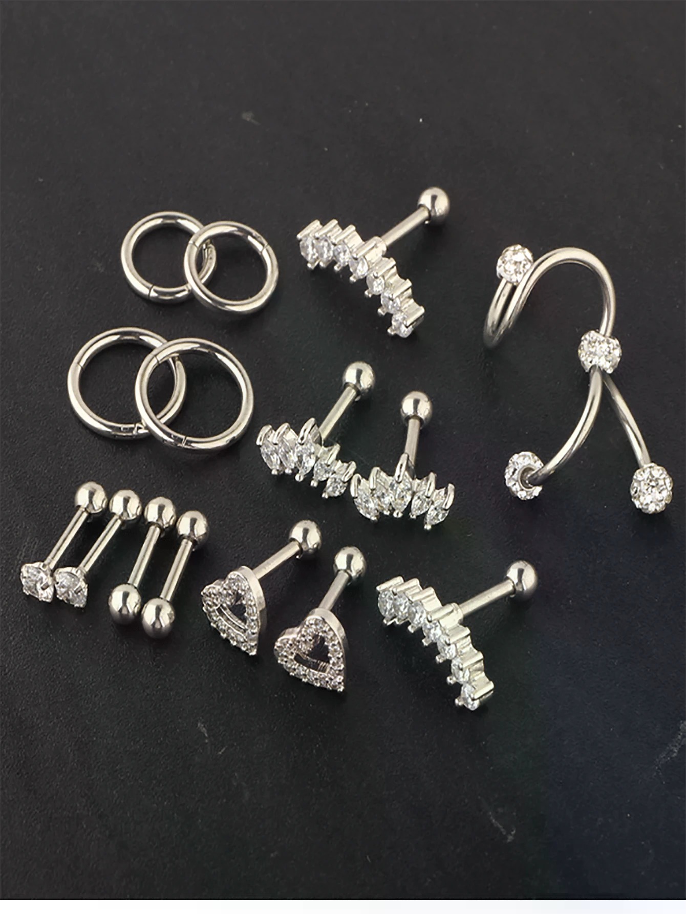 SGIAWETA-16 piezas de joyería  - Conch Earring Hoop reseña y precio