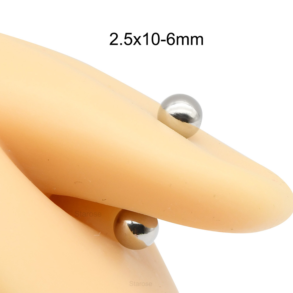 1 pieza 12G-00G Acero inoxidab - Body Jewelry Nipple Rings reseña y precio