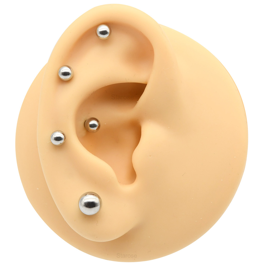 1 pieza 12G-00G Acero inoxidab - Body Jewelry Nipple Rings reseña y precio