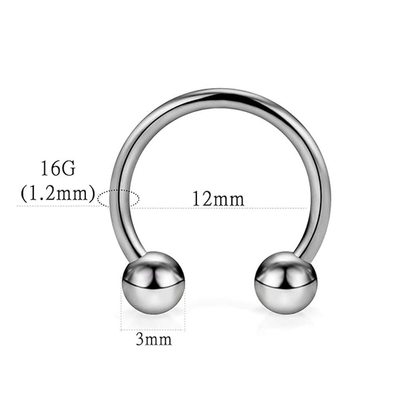 1/5 Uds. Anillo de tabique de  - Body Jewelry Nipple Rings reseña y precio
