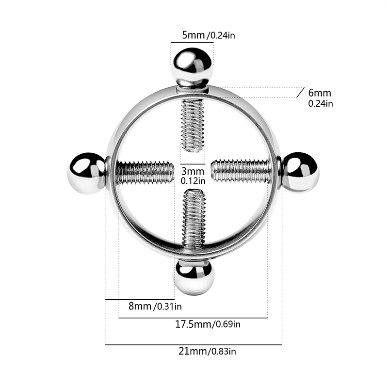 1 par de abrazaderas cruzadas  - Body Jewelry Goth reseña y precio