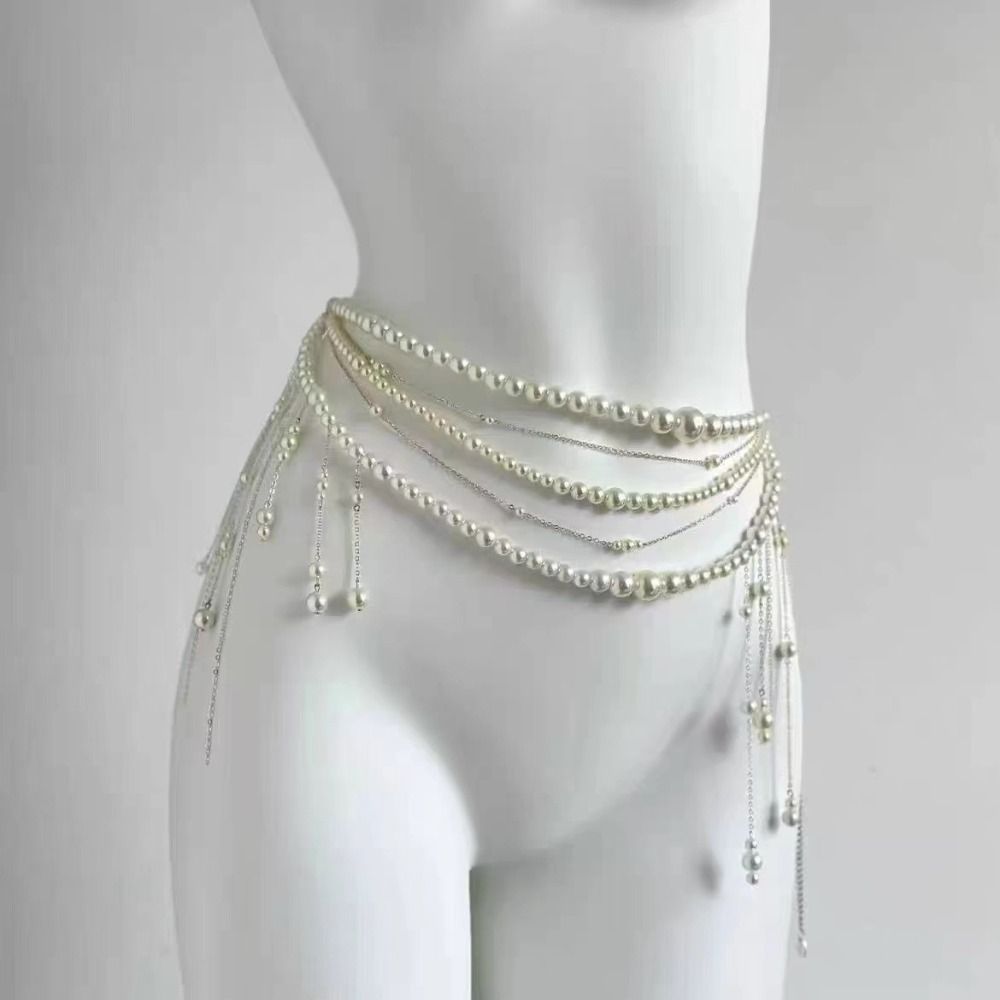 Cadenas de cintura con perlas  - Qualiti Body Jewelry reseña y precio
