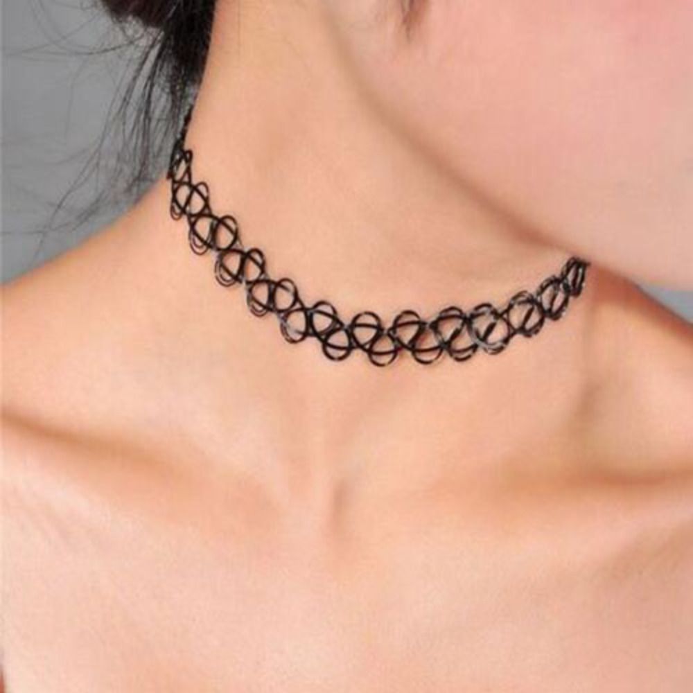 Collar de hilo de pescado tren - Body Jewelry Goth reseña y precio
