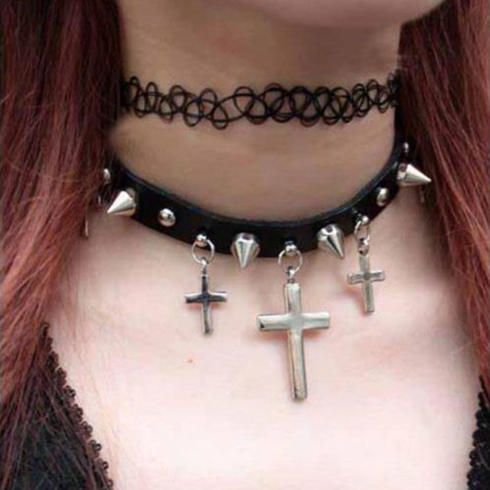 Collar de hilo de pescado tren - Body Jewelry Goth reseña y precio