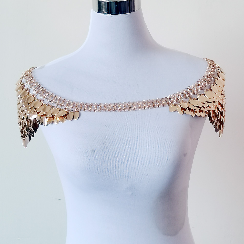 Cadena de Hombro con Escamas d - Body Jewelry Goth reseña y precio