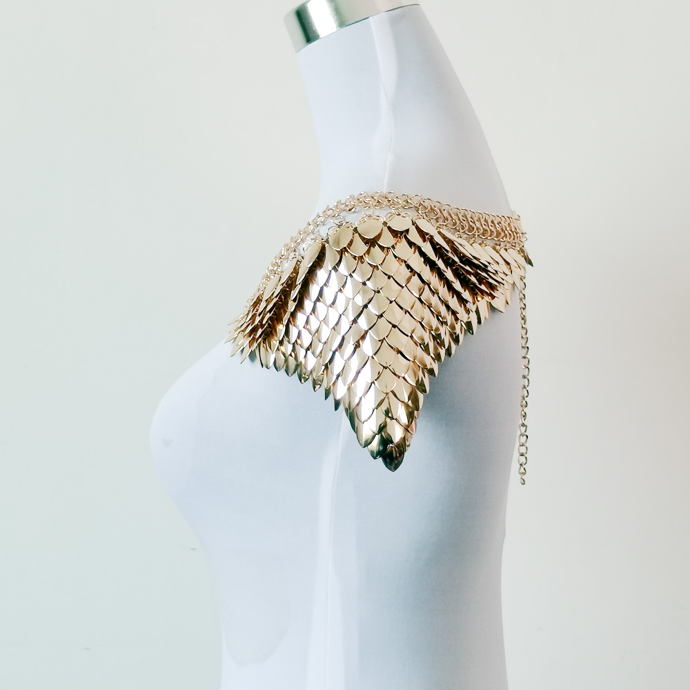 Cadena de Hombro con Escamas d - Body Jewelry Goth reseña y precio